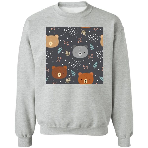 camping bear sweatshirt