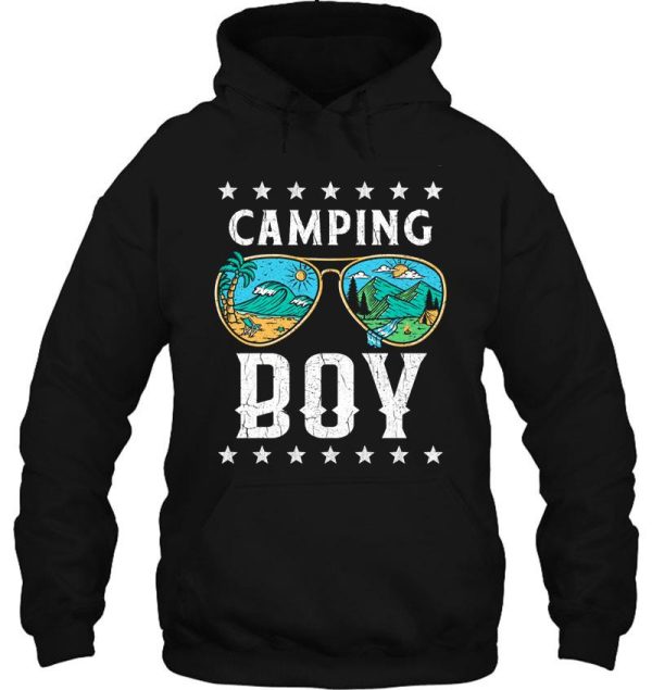 camping boy hoodie