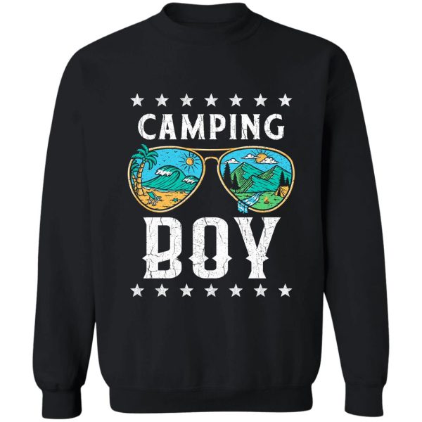 camping boy sweatshirt