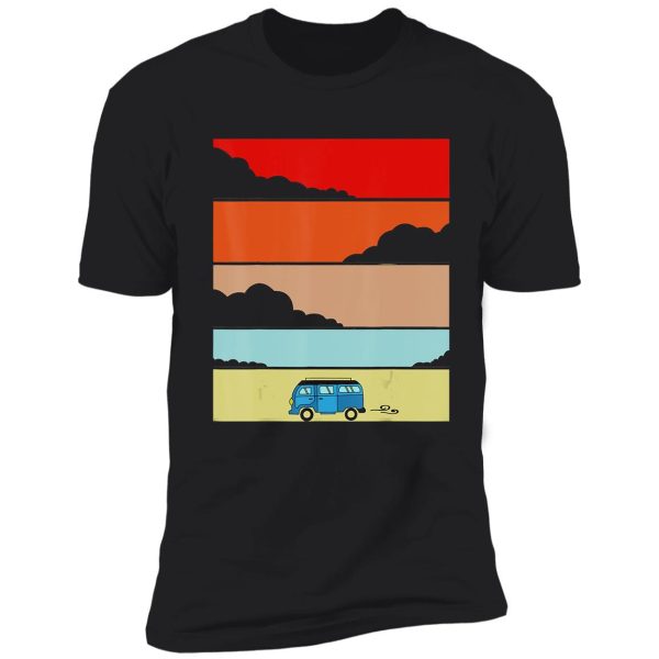 camping camp car retro camper campfire adventure outdoor camper funny mountain shirt