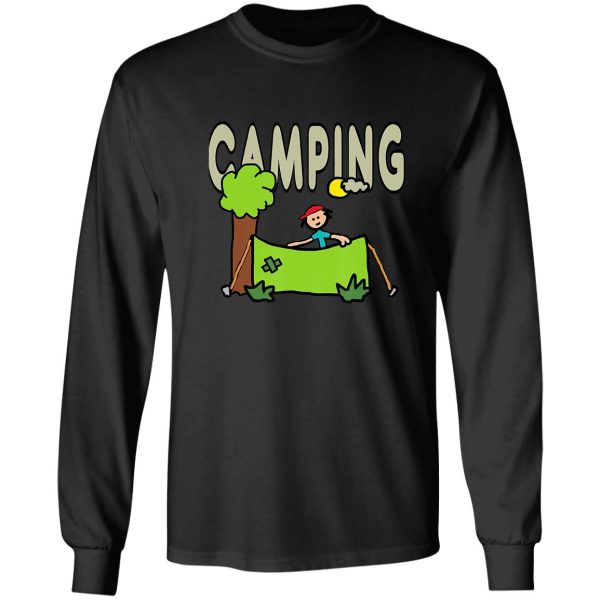 camping camper camp campfire adventure outdoor camper funny mountain long sleeve