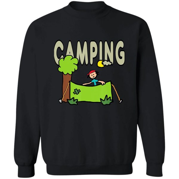 camping camper camp campfire adventure outdoor camper funny mountain sweatshirt