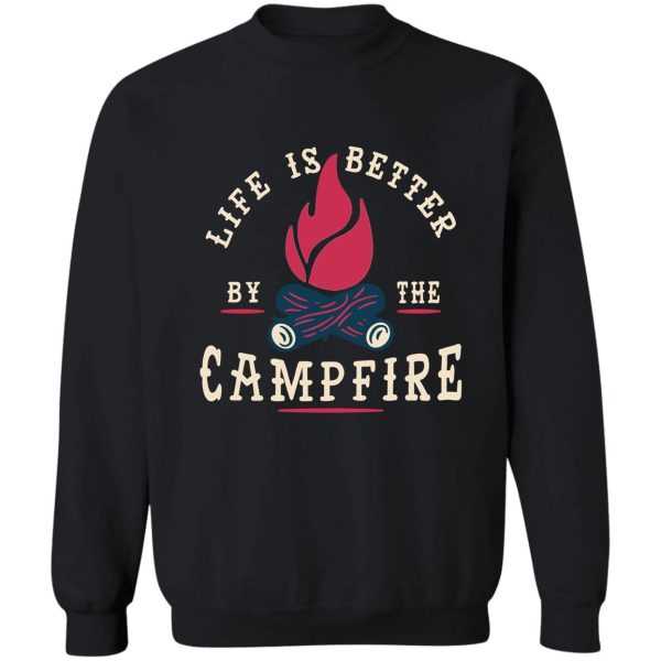 camping camper campfire camp sweatshirt