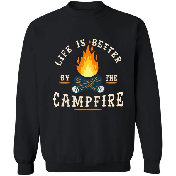  camping camper campfire camp sweatshirt