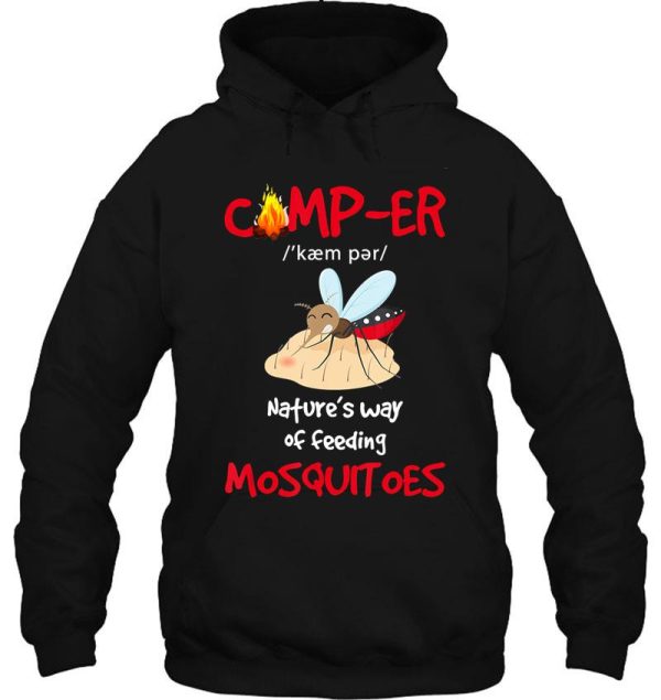 camping camper definition campfire adventure outdoor camper funny mountain hoodie