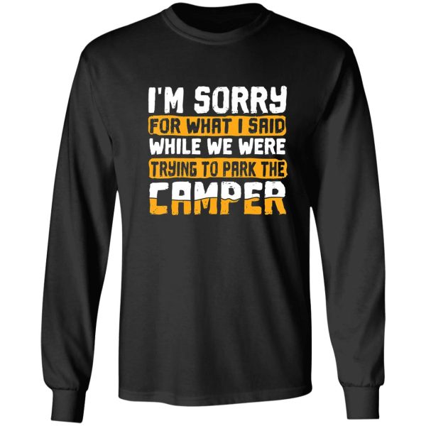 camping camper rv campfire adventure outdoor camper funny mountain long sleeve