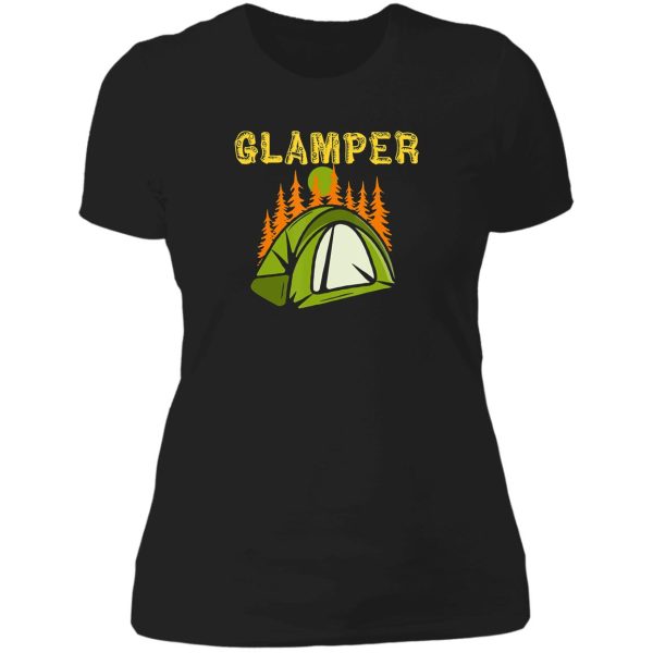 camping campfire adventure outdoor camper funny mountain lady t-shirt