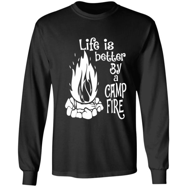 camping - campfire - campsite long sleeve