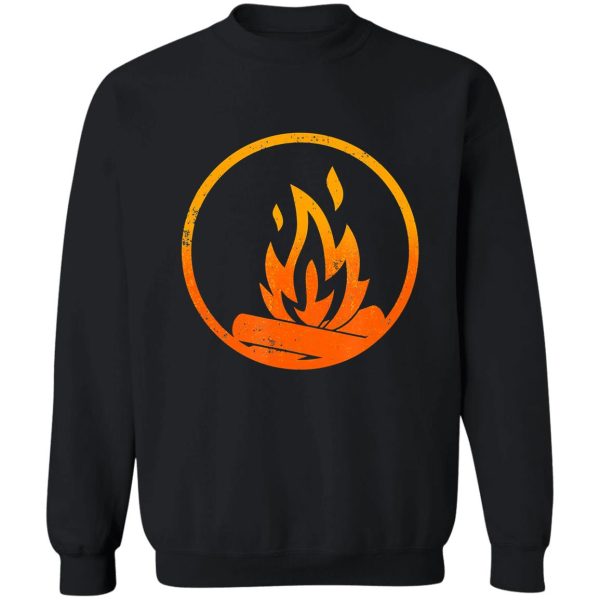 camping campfire circle ring campfire adventure outdoor camper funny mountain sweatshirt