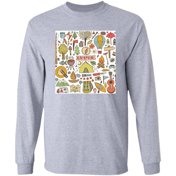 camping doodle set long sleeve