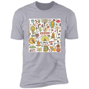 camping doodle set shirt