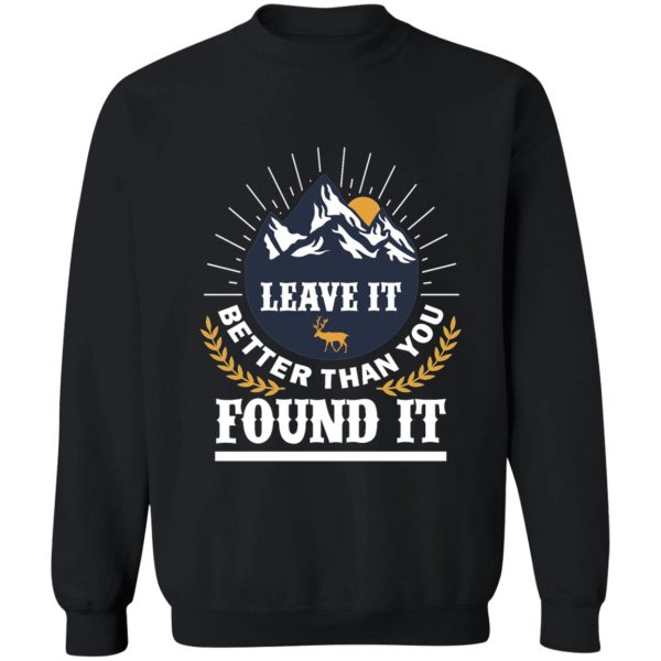 camping environmental protection tshirt sweatshirt