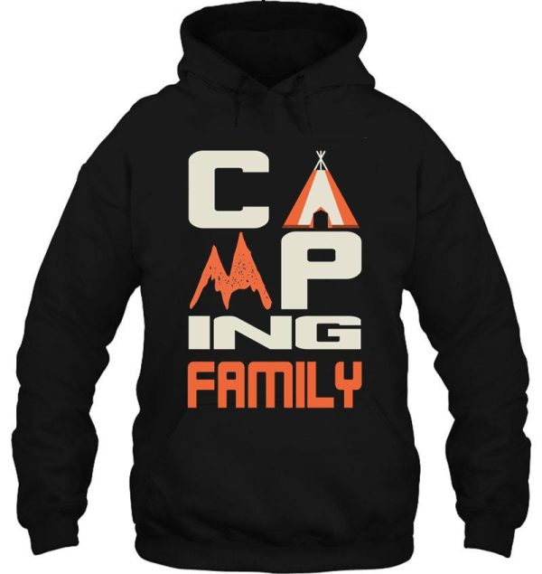 camping family hoodie