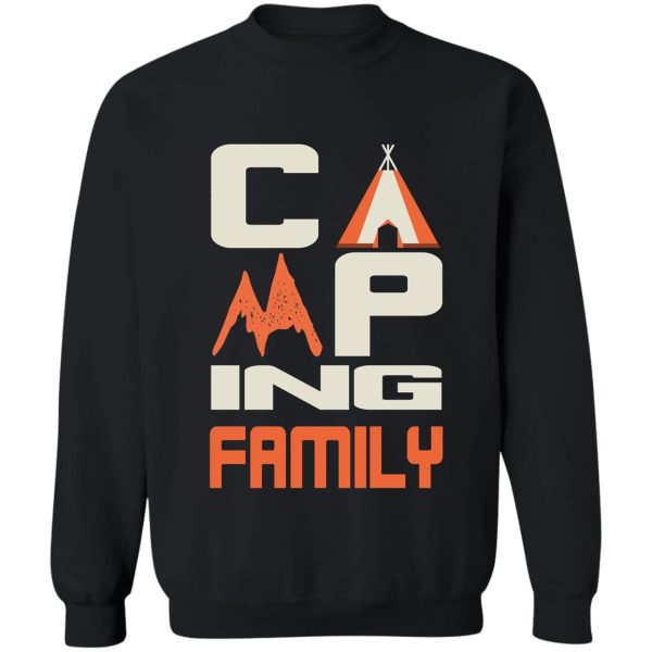 camping family sweatshirt