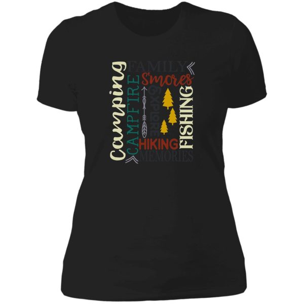 camping family vintage tee lady t-shirt