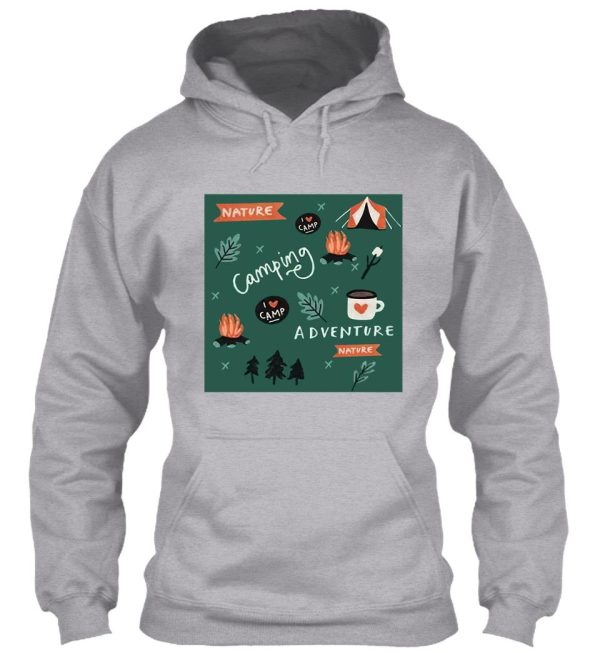 camping forest hoodie