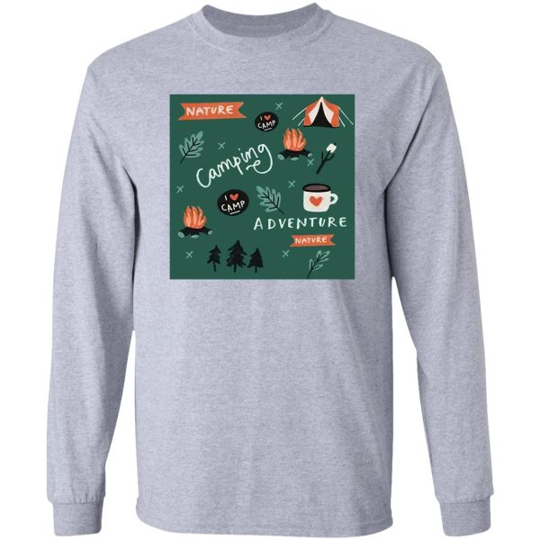 camping forest long sleeve