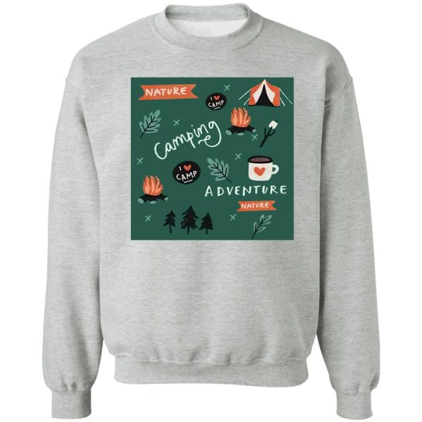 camping forest sweatshirt