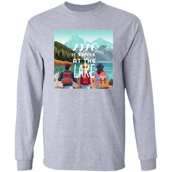 camping funny camping lake humor long sleeve