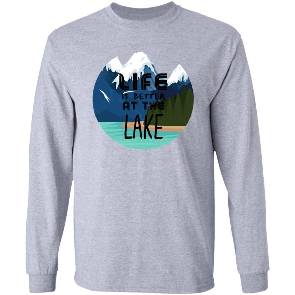 camping funny camping lake humor long sleeve