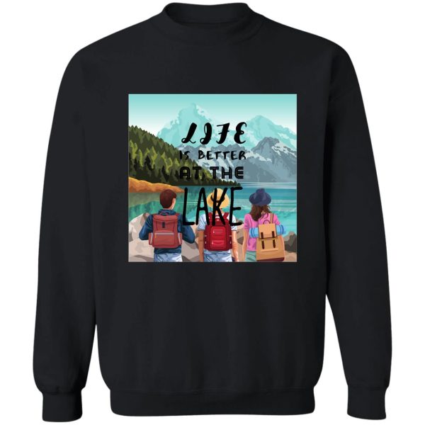 camping funny camping lake humor sweatshirt