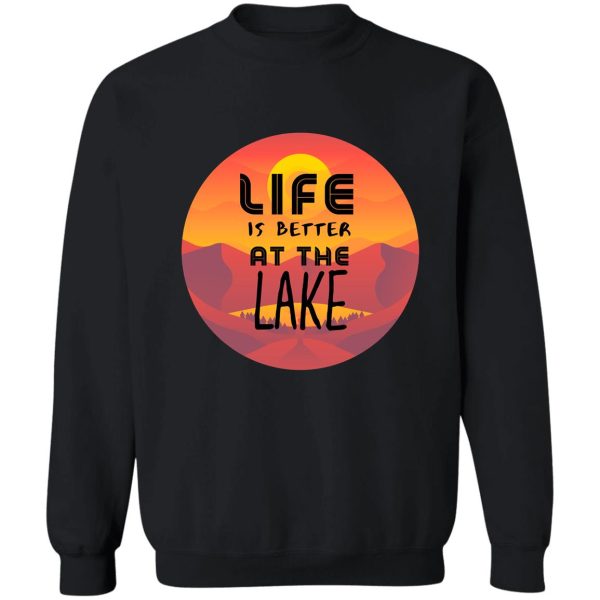 camping funny camping lake humor sweatshirt