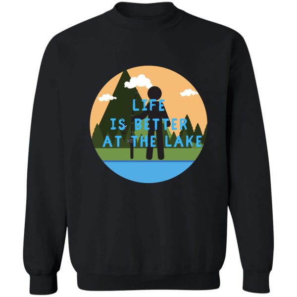 camping funny camping lake humor sweatshirt