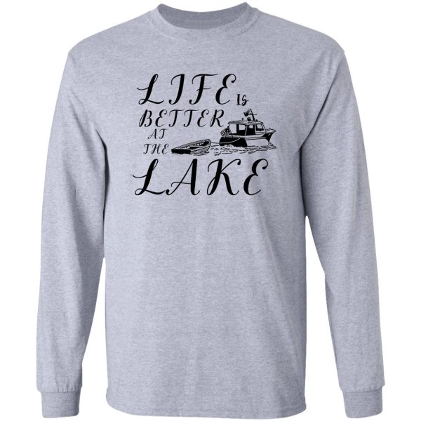 camping funny camping lake long sleeve