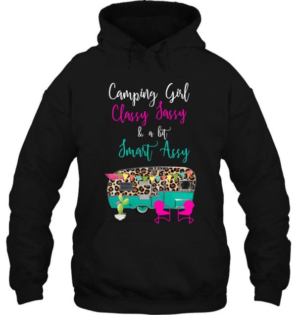 camping girl classy sassy & a bit smart assy funny camping hoodie