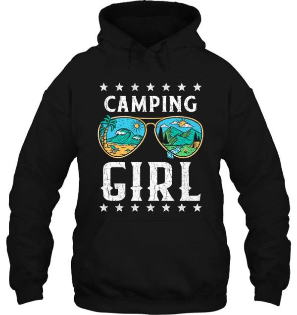 camping girl hoodie