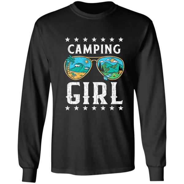 camping girl long sleeve