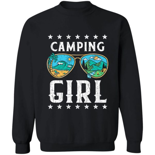 camping girl sweatshirt