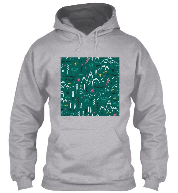 camping green hoodie