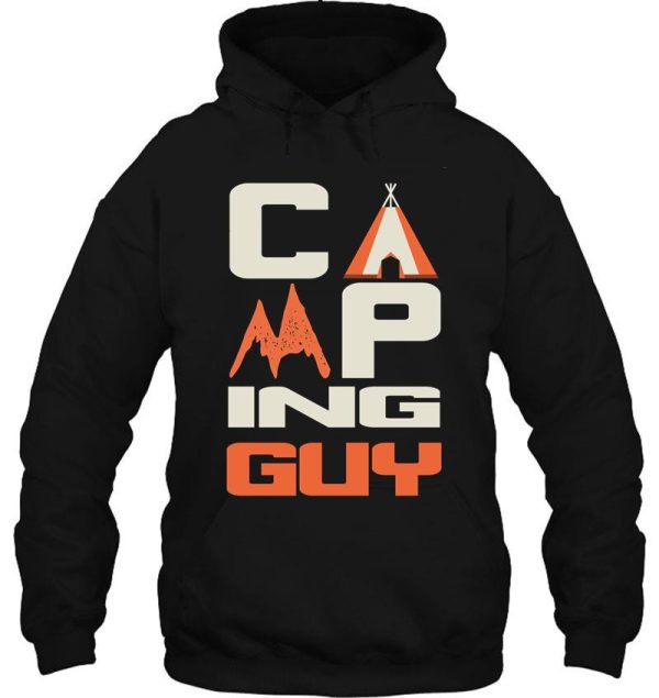camping guy hoodie