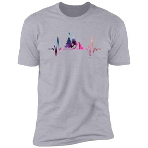 camping heartbeat galaxy shirt