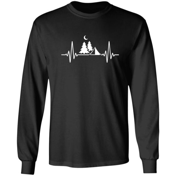 camping heartbeat long sleeve