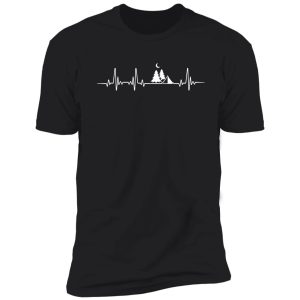 camping heartbeat shirt