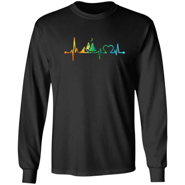 camping heartbeat watercolor camping heartbeat camping watercolor long sleeve