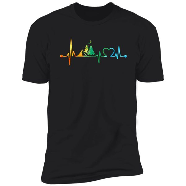 camping heartbeat watercolor, camping heartbeat , camping watercolor shirt