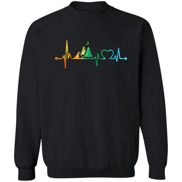 camping heartbeat watercolor camping heartbeat camping watercolor sweatshirt