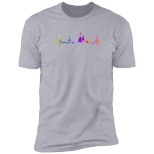 camping heartbeat watercolor shirt