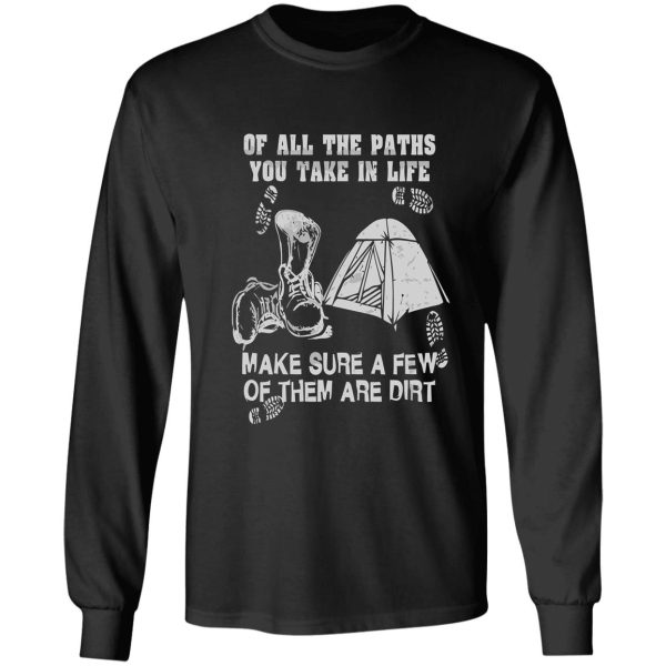 camping - hiking - whiskey long sleeve