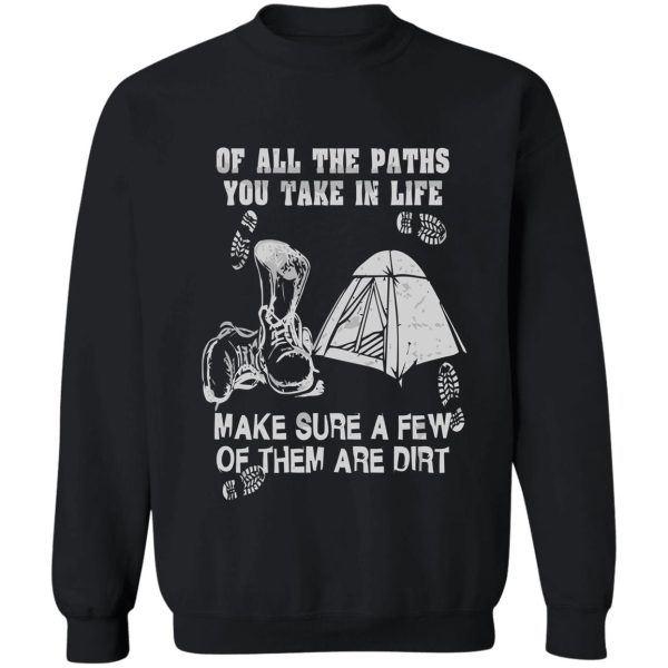 camping - hiking - whiskey sweatshirt