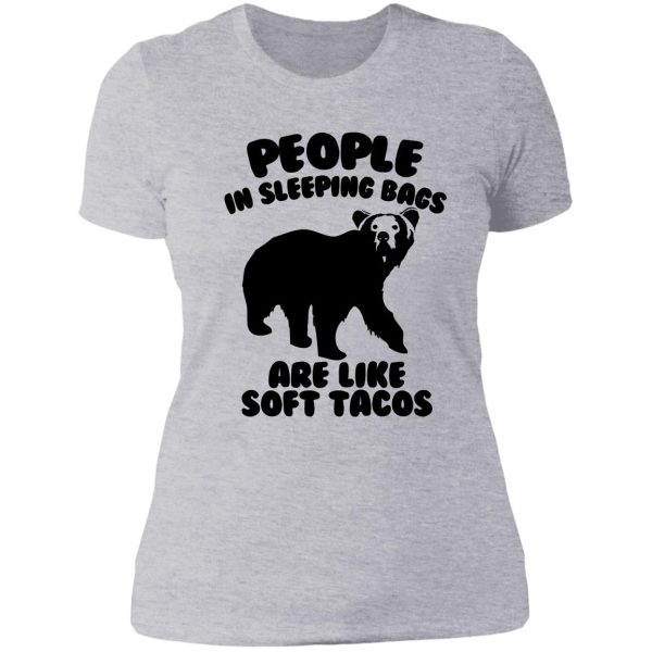 camping humor - bear food lady t-shirt