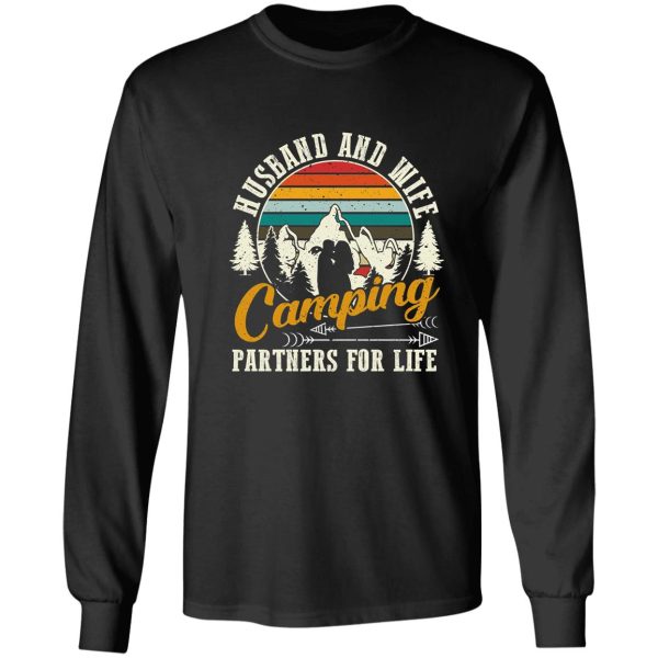 camping- husband and wife long sleeve