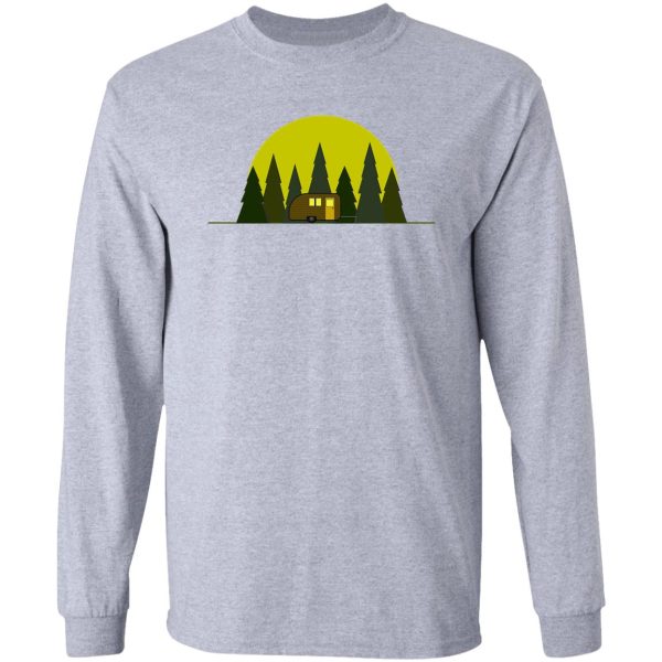 camping illustration long sleeve