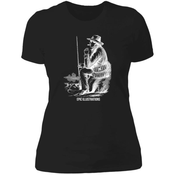 camping in the woods lady t-shirt