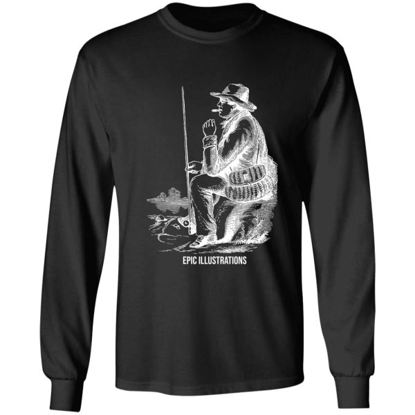 camping in the woods long sleeve