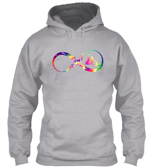 camping infinity tie dye hoodie