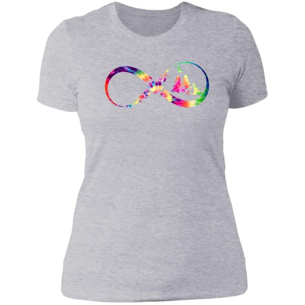 camping infinity tie dye lady t-shirt